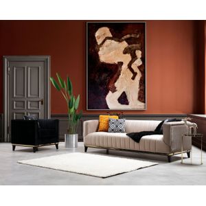 Arabic House Bank Bellino 3-Zits Beige - Polyester