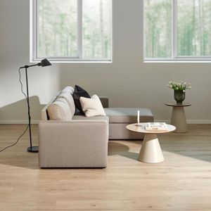 Salontafel Skagen Naturel/Grijs Ø65cm - Giga Living - Metaal/MDF