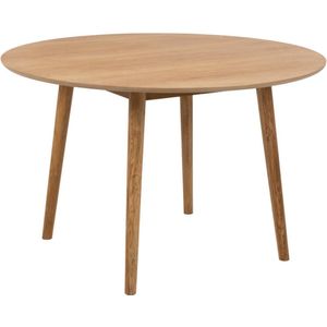 Eettafel Timor MDF Naturel Ø120cm - Giga Living - Eikenhout/MDF