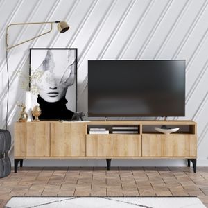 Arabic House Tv-Meubel Ross Melamine Eiken - Spaanplaat/Melamine - 52x180cm