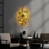 Arabic House Wandlamp Flower Faced Zwart - Metaal