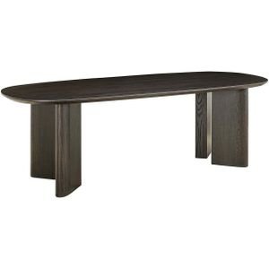 Richmond Eettafel Durban Dark Coffee 250cm Donkerbruin - Multiplex/Eiken Fineer