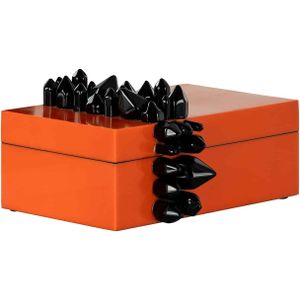 Richmond Juwelen Box Charline Oranje - Resin - 13x21x8cm