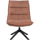 Fauteuil Cervona Bruin Draaibaar - Giga Living - Staal