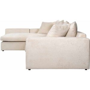 Richmond Interiors Alcazar 3-Zits + Lounge - Wit Chenille