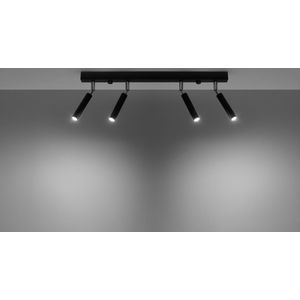 GM Plafondlamp Eyetech 4-Lichts Zwart - Staal