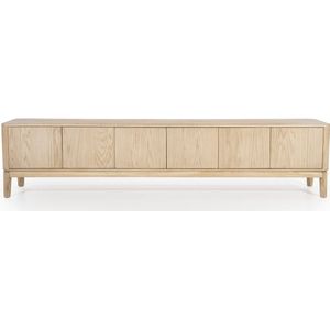 Eleonora Tv-Meubel Harvey 6Drs. Bruin - Eikenhout/Fineer - 50x220cm