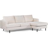 GM Chaise Longue Bank 3-Zits L+R Loris Champagne - Stof/Metaal