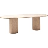 Richmond Eettafel La Cantera Ovaal 240cm Beige - Travertin/IJzer/Multiplex