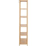 Boekenkast Moos Naturel Bamboe 77x185cm - Giga Living - Bamboe