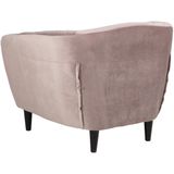 Fauteuil Flora Roze - Giga Living - Rubberhout