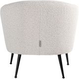 Fauteuil Inova white bouclé / black (Copenhagen 900 Bouclé White) S4514 WHITE BOUCLÉ