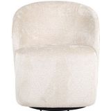 Richmond Draaifauteuil Sofia Wit Chenille - Polyester/Metaal