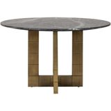 Richmond Eettafel Collada Marmer Zwart/Goud Ø130cm