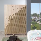 Arabic House Kledingkast Mode Melamine Naturel - Melamine - 192x135cm