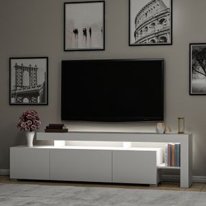 Arabic House Tv-Meubel Beliz Melamine Wit - Spaanplaat/Melamine - 53x192cm