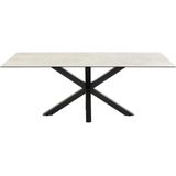 Eettafel Axel Grijs Keramiek - Giga Living - Keramiek - 200x100x75,5cm