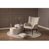 Fauteuil Vera Beige - Giga Living - Staal