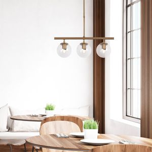 Arabic House Hanglamp Atmaca Glas Goud 3-Lichts - Metaal/Glas