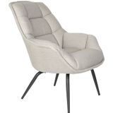 GM Fauteuil Comfortable Thomas Grijs - Stof