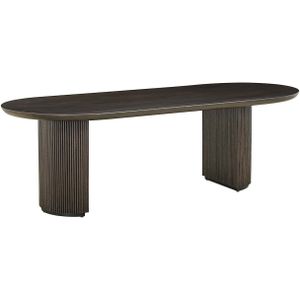 Richmond Eettafel Kingston Dark Coffee 280cm Donkerbruin - Multiplex/Eiken Fineer