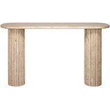 Richmond Wandtafel La Cantera Ovaal Beige - Travertin - 160x38x85cm