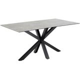 Eettafel Axel Rechthoek Keramiek Grijs 160cm - Giga Living - Keramiek