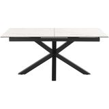 Eettafel Durgan Keramiek Wit Uitschuifbaar 170/210cm - Giga Living - Keramiek