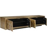 Richmond Tv-Meubel Collada 4-Deurs Brushed Goud - Metaal/MDF - 50x220cm