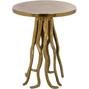 Richmond Bijzettafel Macey Octopus Goud Ø41cm - Aluminium