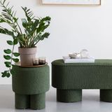 GM Poef Marcos Groen Bouclé - Bouclé