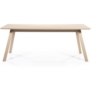 Eleonora Eettafel Thomas 220x90cm Naturel - Spaanplaat/Fineer