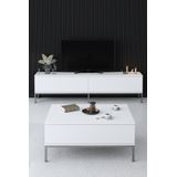 Arabic House Tv-meubel Lord Wit/Zilver 180cm - Metaal/Melamine