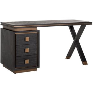 Richmond Bureau Hunter 3-laden - Eikenhout - 150x60x75cm