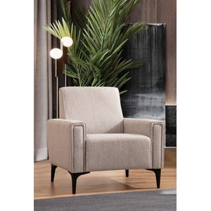 Arabic House Fauteuil Horizon Lichtbruin - Polyester