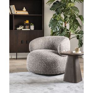 Eleonora Fauteuil Maeve Taupe Maywood Taupe - Stof/Metaal