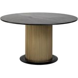 Eettafel Ironville | Ø140 | Zwart Marmer