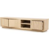 Eleonora Tv-meubel Helsinki 200x45cm Naturel - Eikenhout/Eiken Fineer