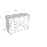 Arabic House Dressoir Comfort Melamine Antraciet Pine - Melamine/Spaanplaat - 100x80cm