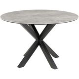 Eettafel Axel Rond Keramiek Grijs Ø120cm - Giga Living - Keramiek