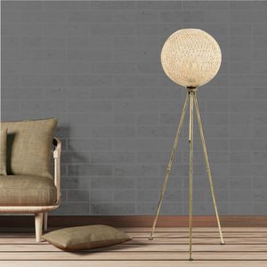 Arabic House Vloerlamp Pied Jute Goud - Jute/Metaal