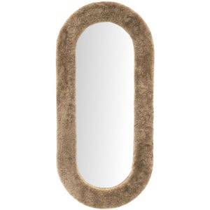 By-Boo Spiegel Kiss Groot Bruin - Glas