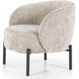 By-Boo Fauteuil Oasis Taupe Taupe - Stof