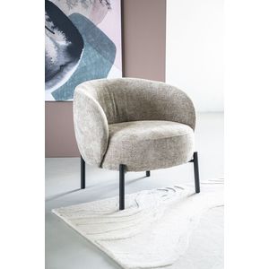 By-Boo Fauteuil Oasis Taupe Taupe - Stof