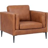 GM Fauteuil Valencia Tan Leer Bruin