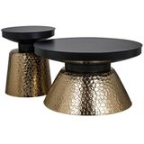 Salontafel Freddie (Black/Gold)