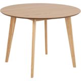 Eettafel Levi MDF Naturel Ø105cm - Giga Living - Hout/MDF