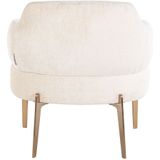 Richmond Fauteuil Venus Wit Chenille - Polyester/Metaal
