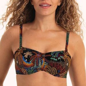 Rosa Faia Badmode Soft-Cup Bikinitop Ella | Maat: 42F | Kleur: Zwart/Print