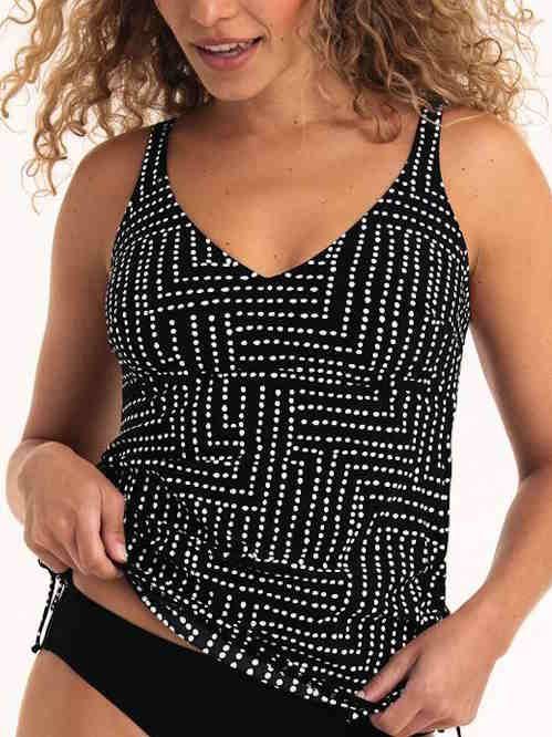Rosa Faia Badmode Tankini Top Malaika | Maat: 40G | Kleur: Zwart